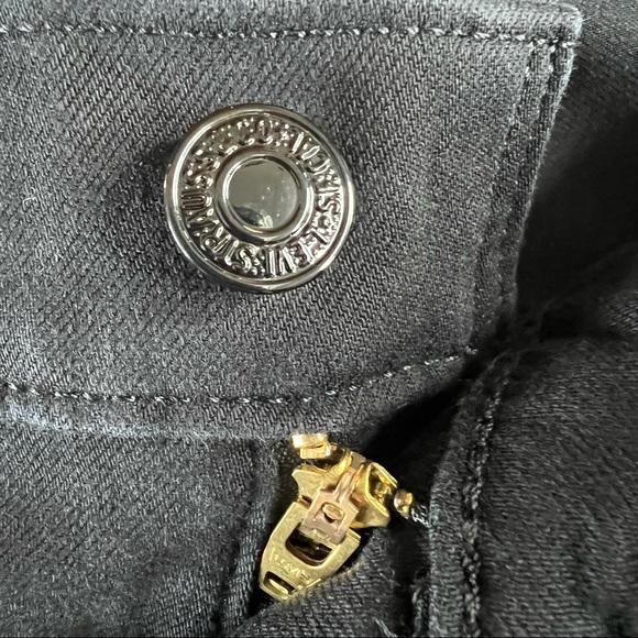 NEW Levi’s Black 721 High Rise Super Skinny Jeans Plus Size 24W Slim Taper - Picture 6 of 14